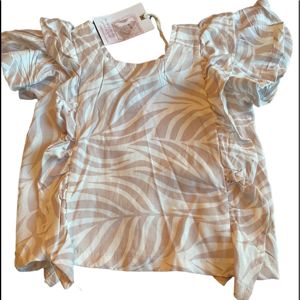 Jessica Simpson Toddler Girls’ Ruffled Tropical Top